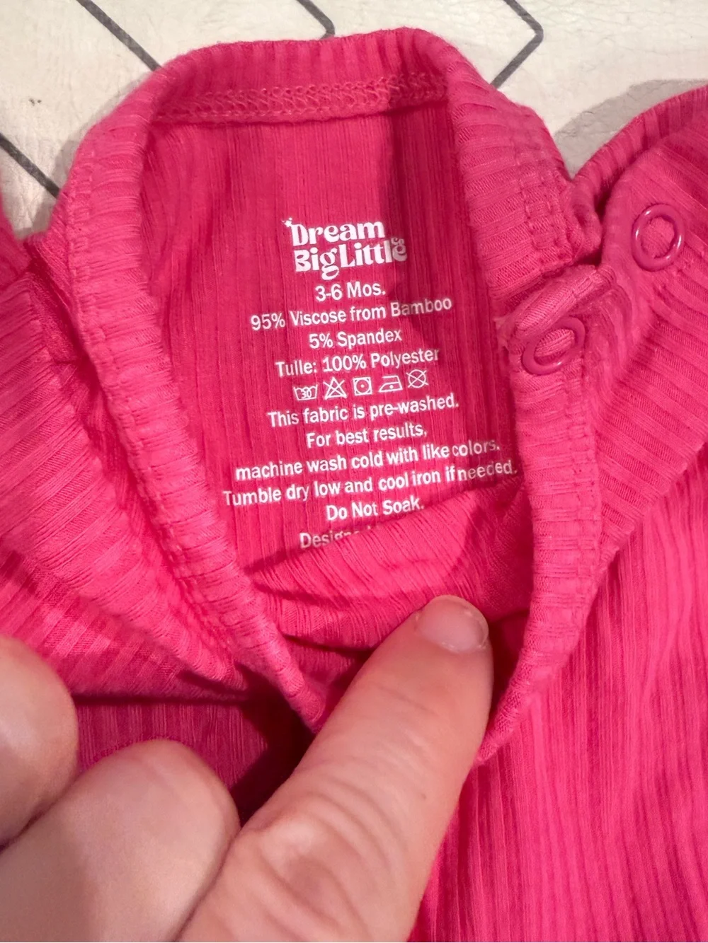 Dream Big Little Bright Pink Ruffle Tutu Onesie